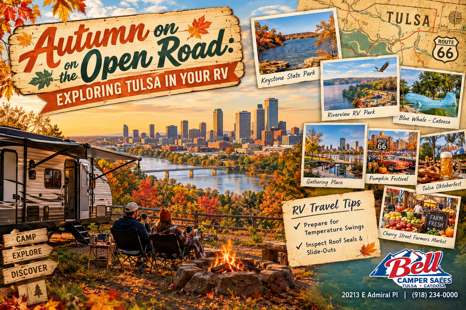 Autumn on the Open Road: Exploring Tulsa in Your RV — Bell Camper Sales Blog