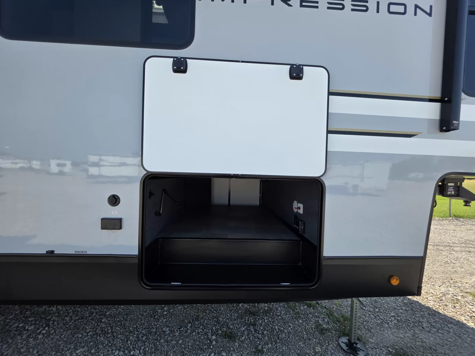 2027 Forest River Impression 36BR3 fifth wheel front exterior available at Bell Camper Sales in Bartlesville, Oklahoma