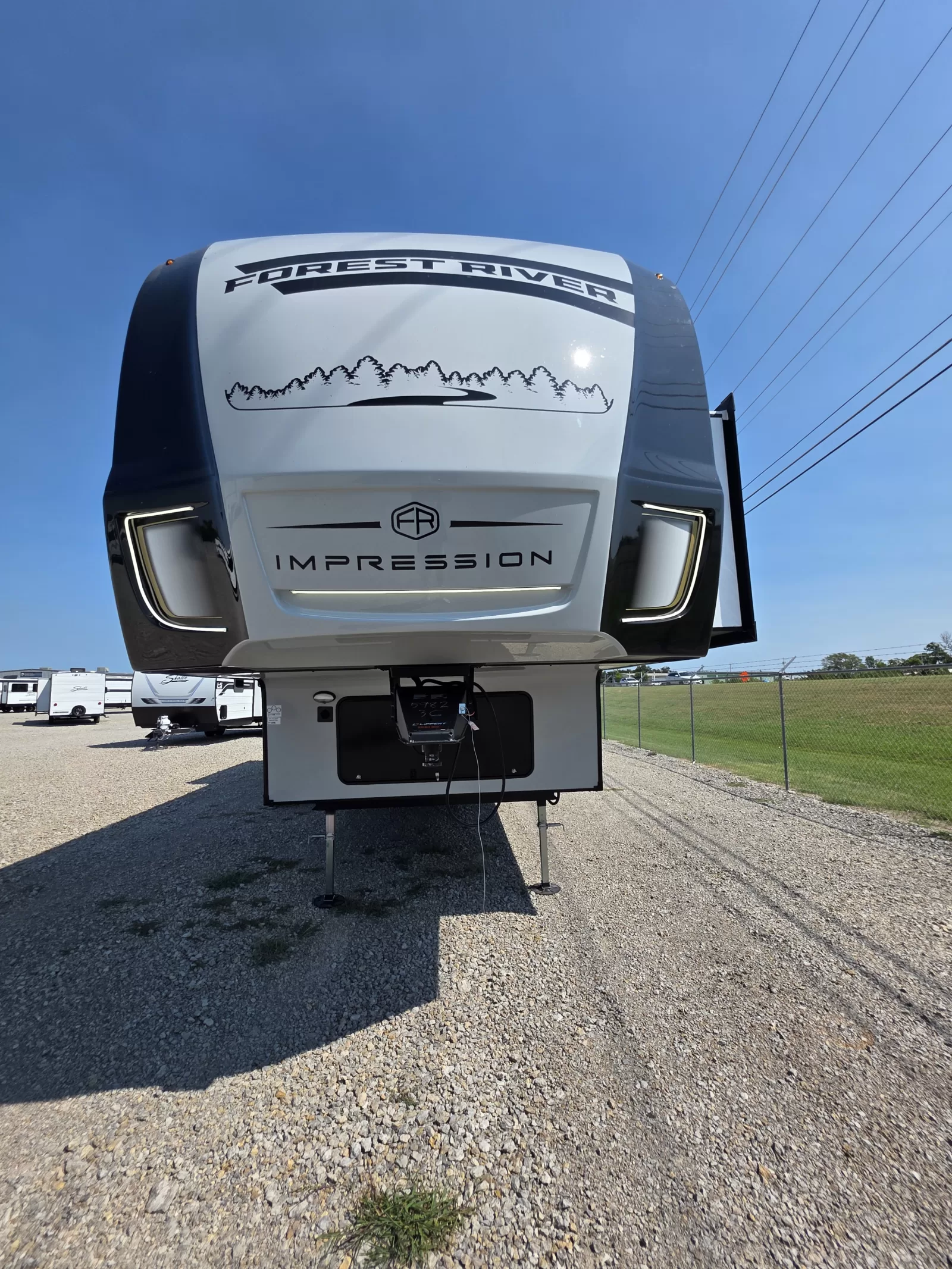 2027 Forest River Impression 36BR3 fifth wheel rear exterior available at Bell Camper Sales in Bartlesville, Oklahoma