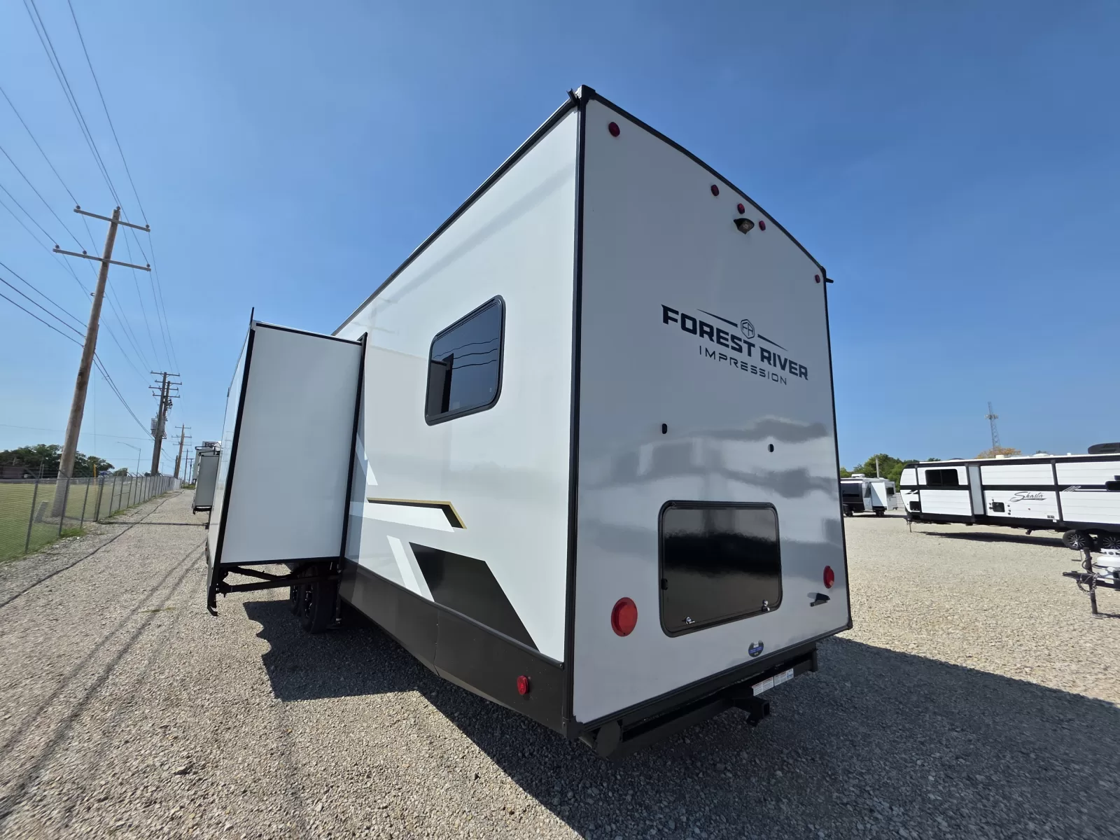 2027 Forest River Impression 36BR3 fifth wheel bedroom available at Bell Camper Sales in Bartlesville, Oklahoma