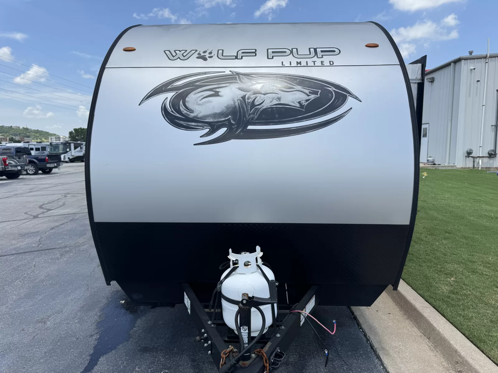 2022 Forest River Cherokee Wolf Pup 18TO travel trailer exterior view available at Bell Camper Sales in Bartlesville, Oklahoma