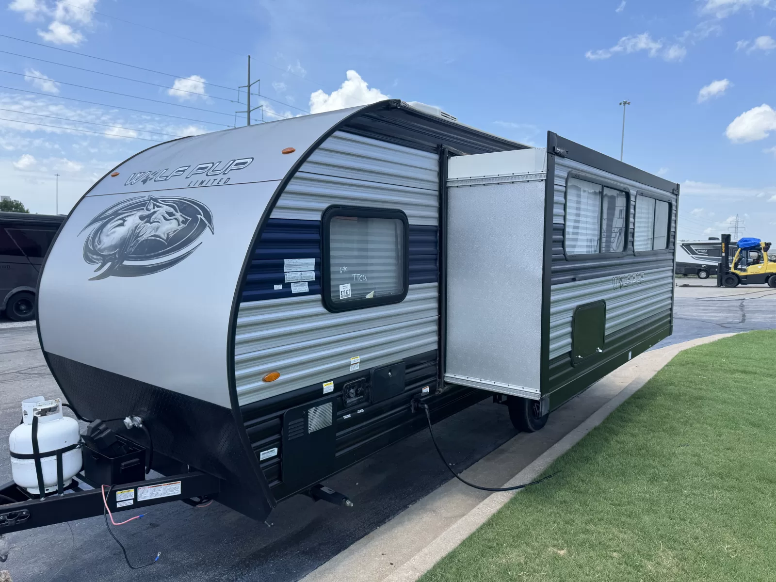2022 Forest River Cherokee Wolf Pup 18TO travel trailer front exterior available at Bell Camper Sales in Bartlesville, Oklahoma