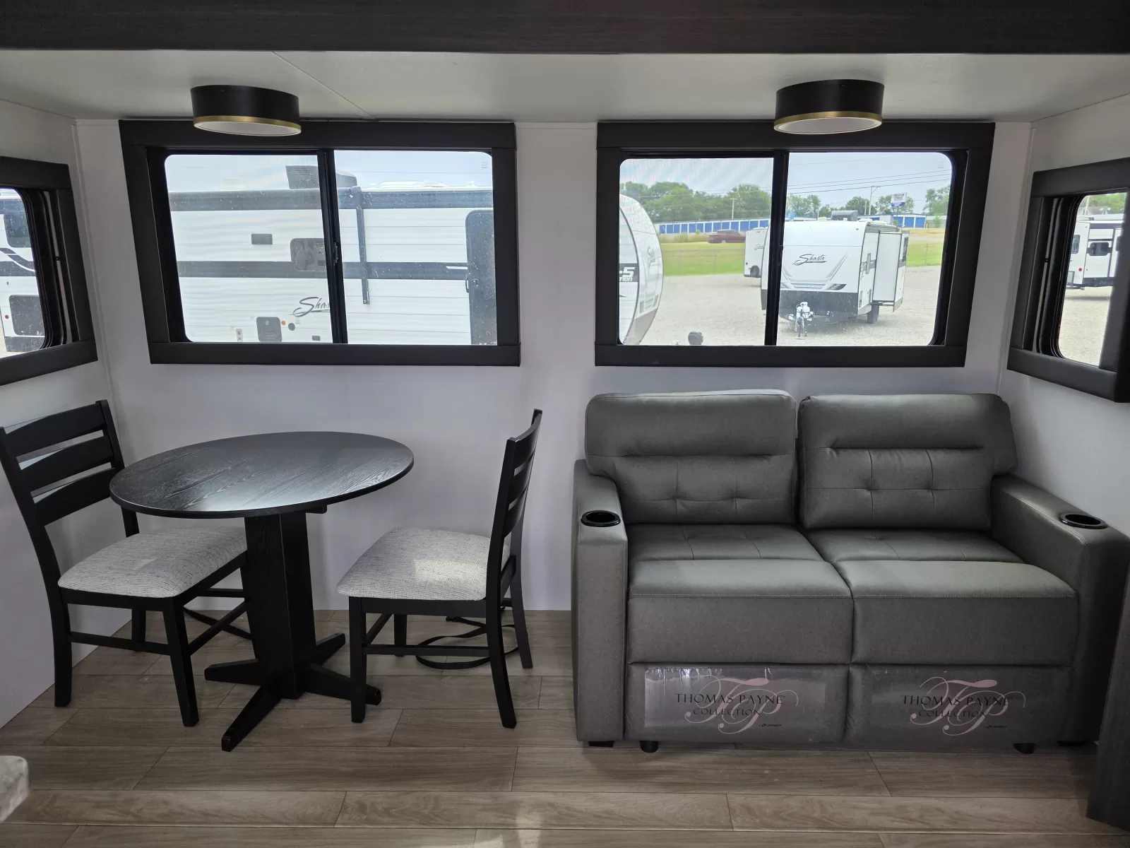 2027 Shasta Oasis 30RKS travel trailer slide-out detail view available at Bell Camper Sales in Bartlesville, Oklahoma