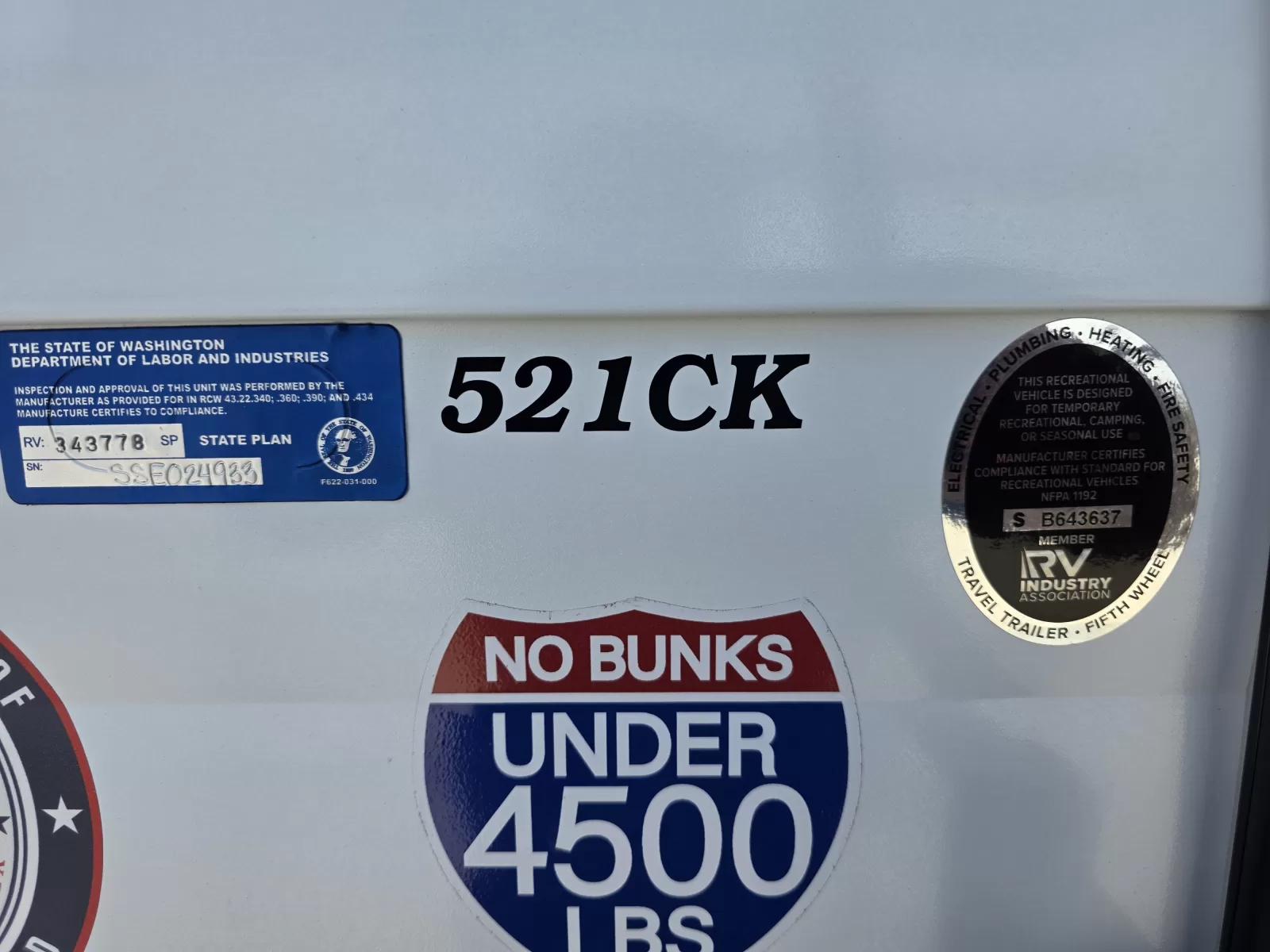 2027 Shasta Oasis 521CK travel trailer full view available at Bell Camper Sales in Bartlesville, Oklahoma