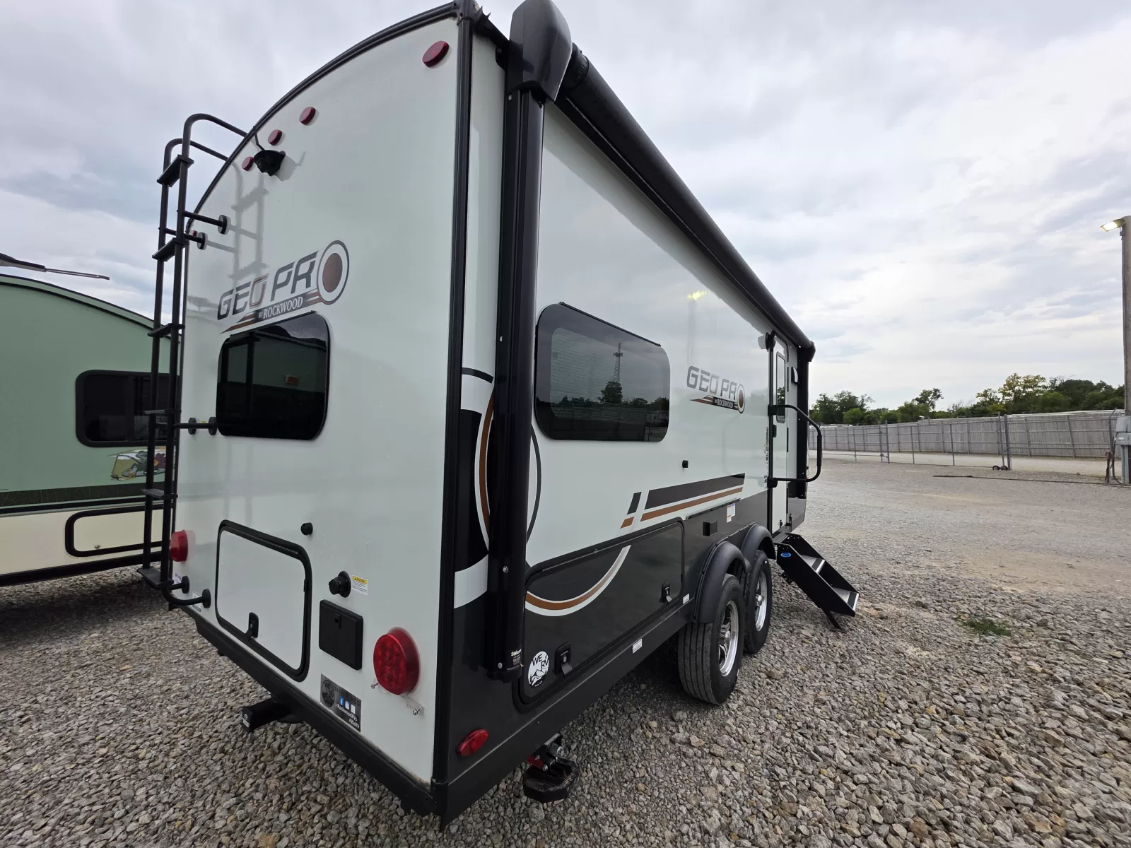 2025 Rockwood Geo Pro 20FK travel trailer kitchen and dining area available at Bell Camper Sales in Bartlesville, Oklahoma