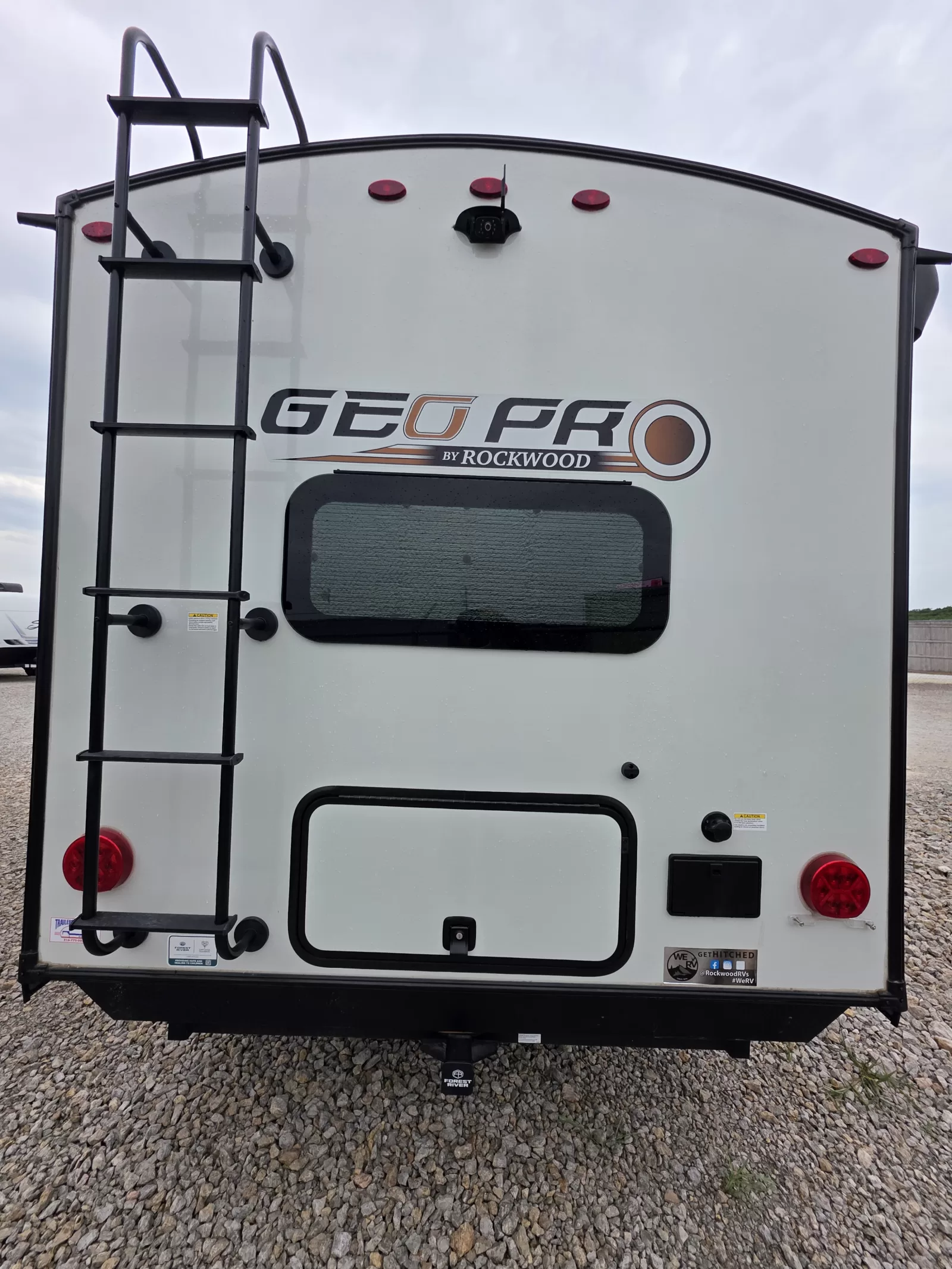 2025 Rockwood Geo Pro 20FK travel trailer bedroom available at Bell Camper Sales in Bartlesville, Oklahoma