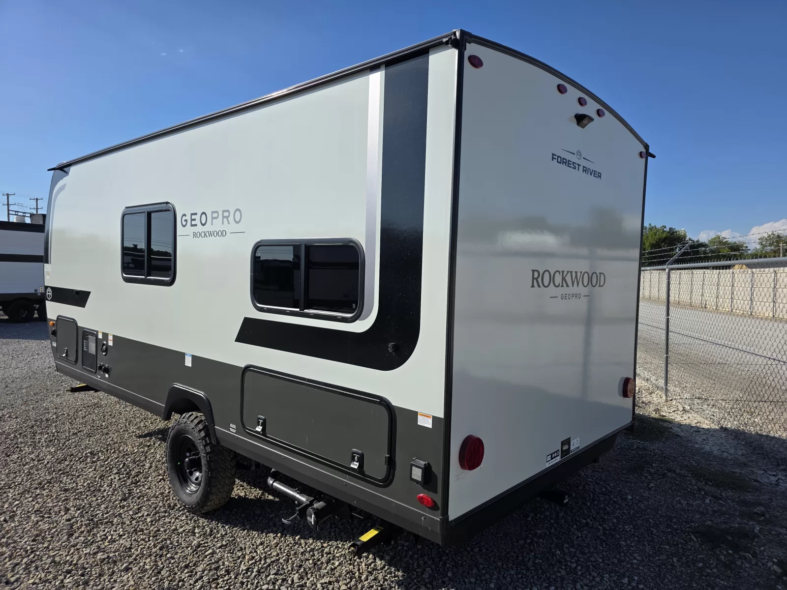 2027 Rockwood Geo Pro 17BLE travel trailer kitchen and dining area available at Bell Camper Sales in Bartlesville, Oklahoma