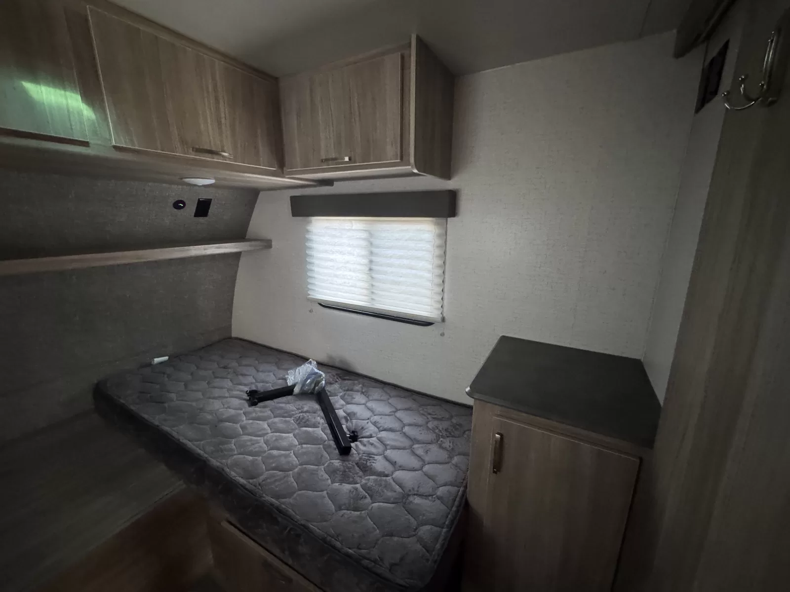 2022 Winnebago Minnie 2327TB travel trailer storage compartment at Bell Camper Sales in Bartlesville, Oklahoma