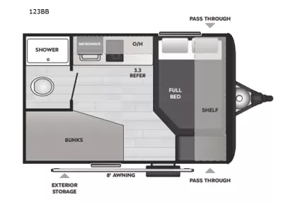 New 2026 Keystone RV Hideout Mini Hideout 123BB — photo 2