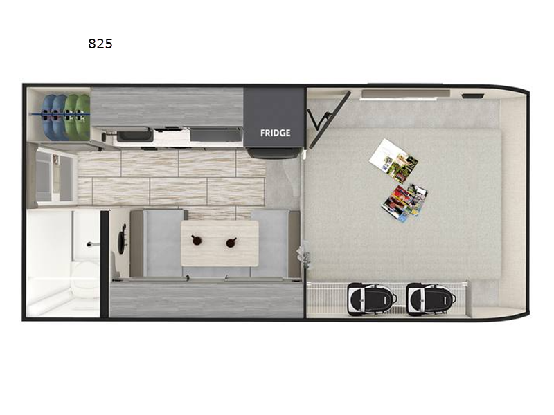 New 2026 Lance Lance Truck Campers 825 floorplan layout