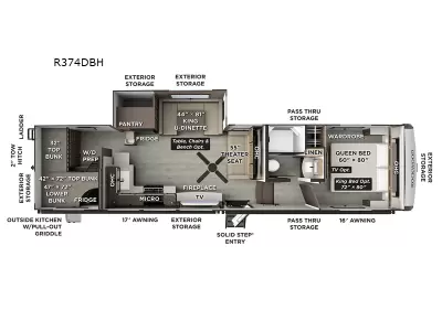 New 2027 Forest River RV Rockwood Signature R374DBH — photo 2
