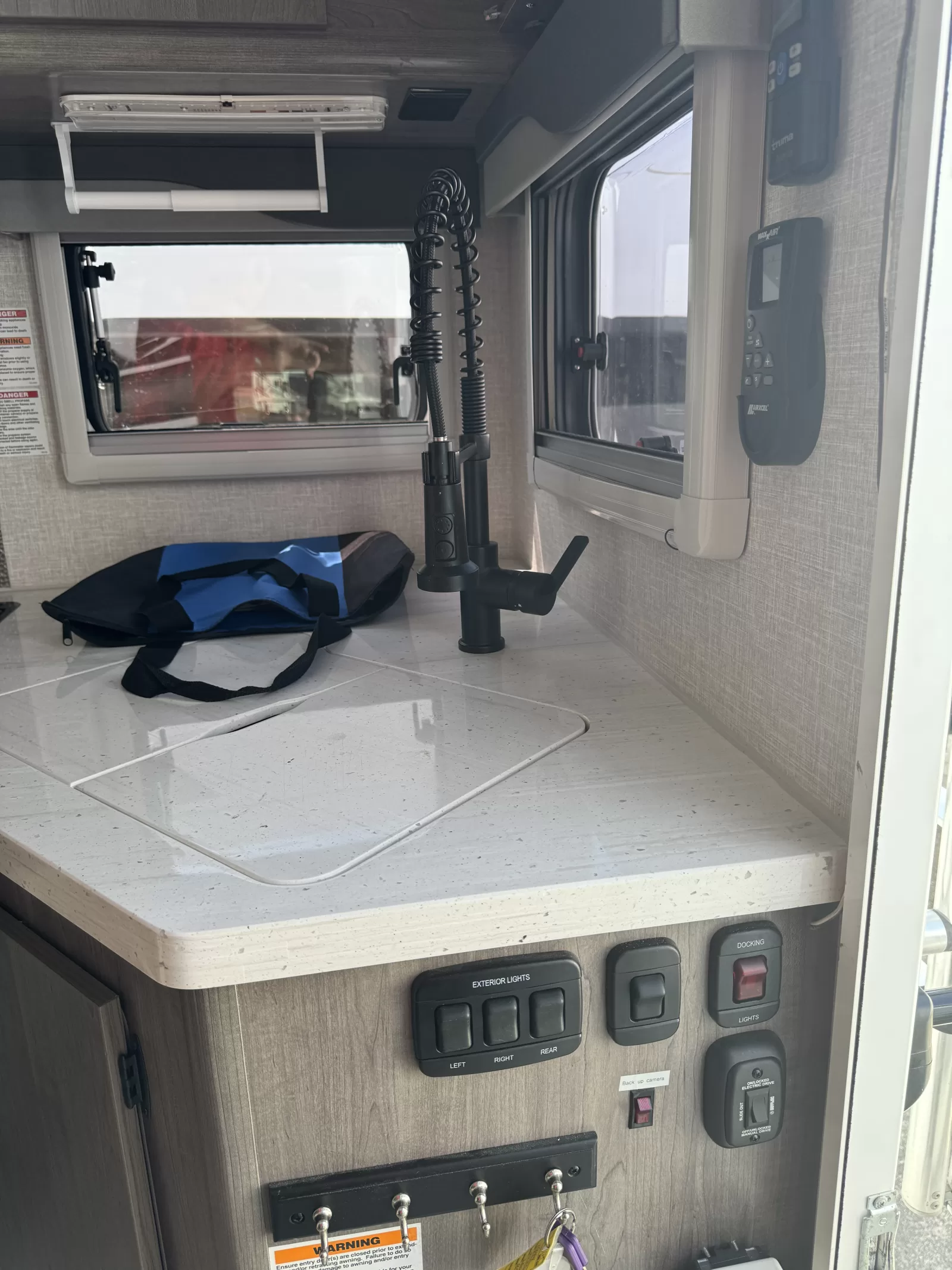 2025 Lance 975 truck camper detail view available at Bell Camper Sales in Bartlesville, Oklahoma