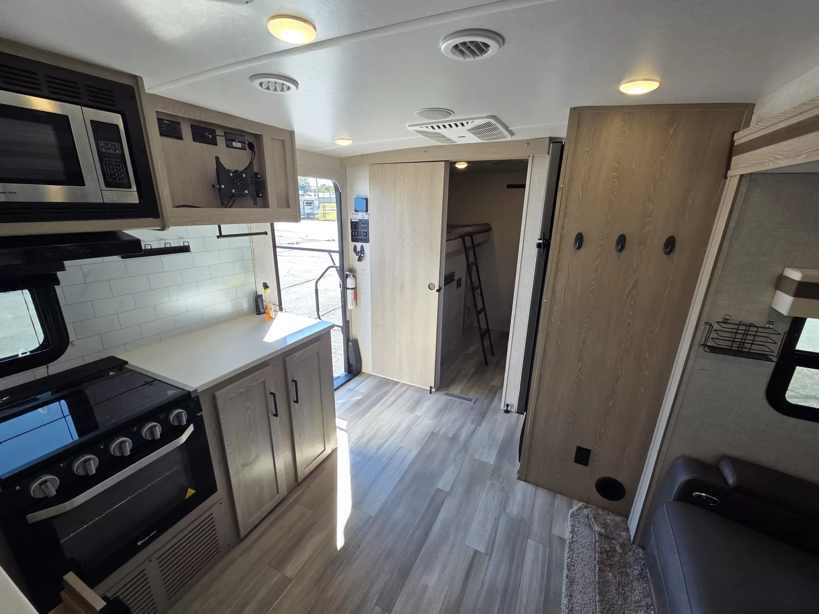 2022 Forest River 2911BS travel trailer bedroom available at Bell Camper Sales in Bartlesville, Oklahoma