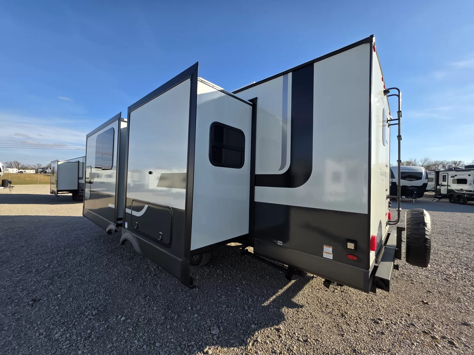 2027 Rockwood Mini Lite 2523MBR travel trailer interior available at Bell Camper Sales in Bartlesville, Oklahoma