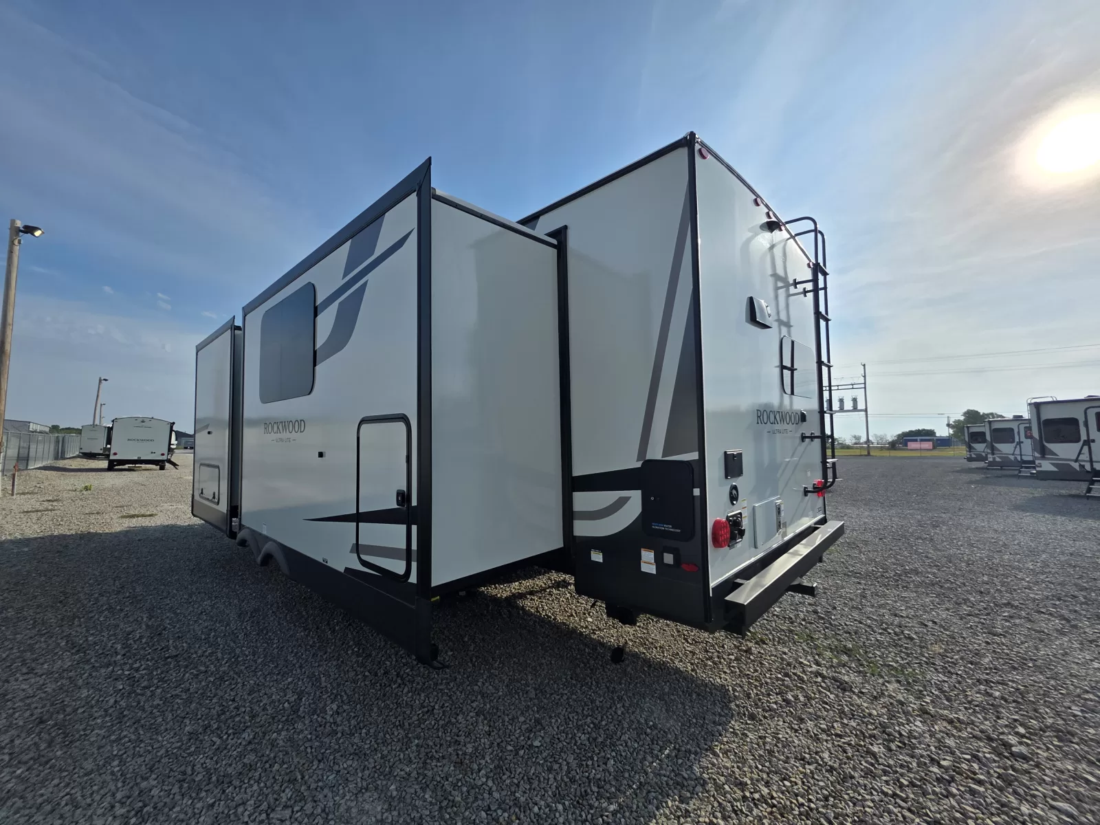 2027 Forest River Rockwood Ultra Lite 2711RK travel trailer kitchen and dining area available at Bell Camper Sales in Bartlesville, Oklahoma