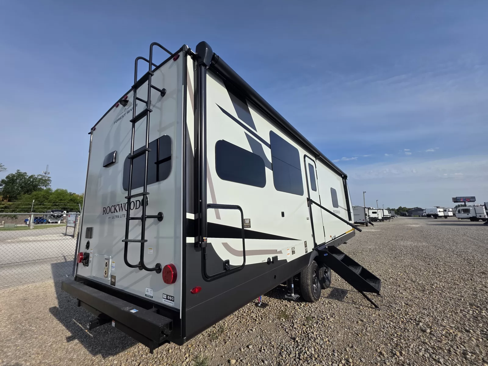 2027 Forest River Rockwood Ultra Lite 2711RK travel trailer bedroom available at Bell Camper Sales in Bartlesville, Oklahoma