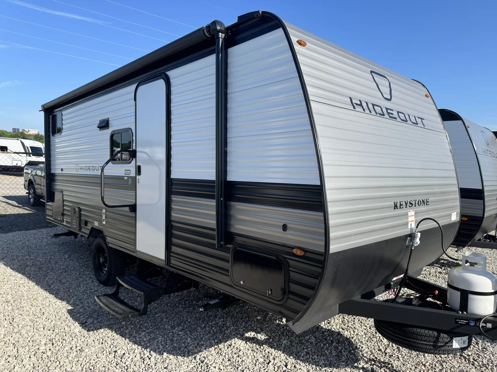 2027 Keystone Hideout Mini 199BHS travel trailer full view available at Bell Camper Sales in Bartlesville, Oklahoma