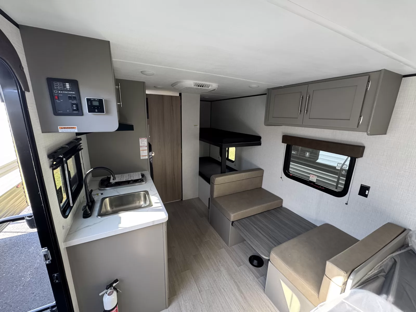 2027 Keystone Hideout 161BH travel trailer interior available at Bell Camper Sales in Bartlesville, Oklahoma