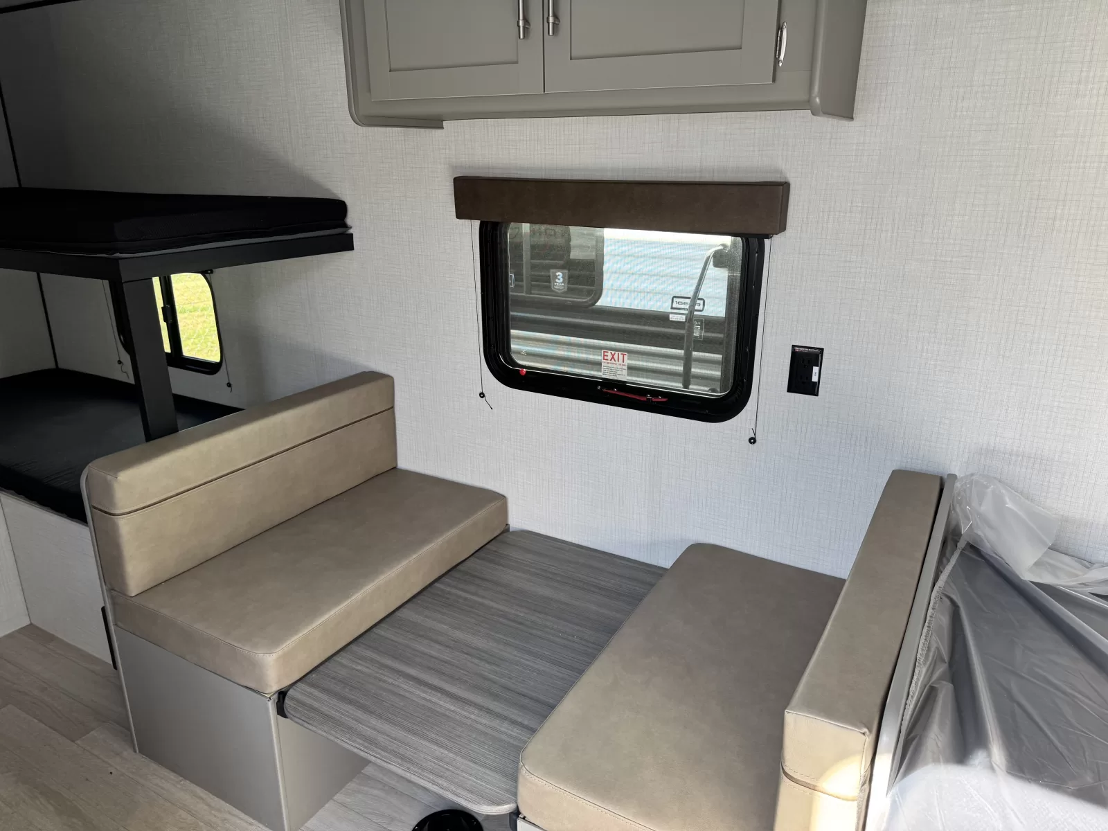 2027 Keystone Hideout 161BH travel trailer bedroom available at Bell Camper Sales in Bartlesville, Oklahoma