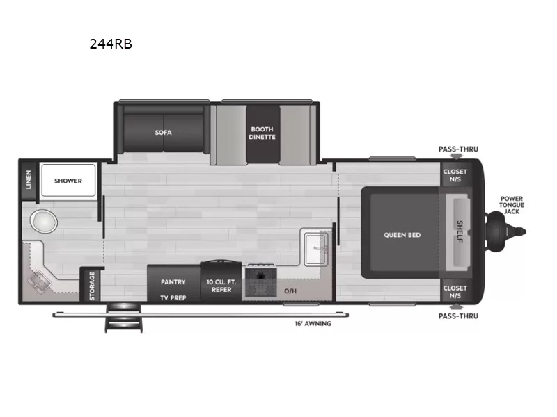 2025 Keystone Hideout 244RB travel trailer overview available at Bell Camper Sales in Bartlesville, Oklahoma