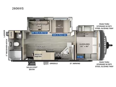 New 2026 Forest River RV Rockwood Ultra Lite 2606WS — photo 2