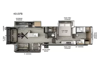 New 2026 Forest River RV Rockwood Signature 401SFB — photo 2