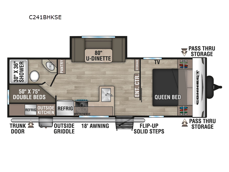 New 2025 KZ Connect SE C241BHKSE floorplan layout