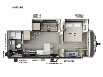 New 2026 Forest River RV Rockwood Signature 8265KBS — photo 2
