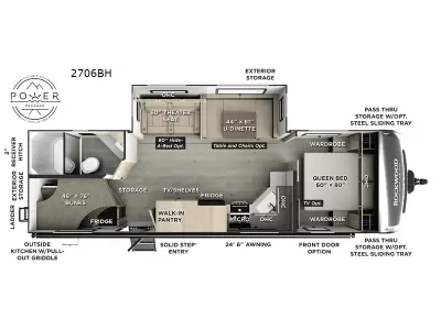 New 2026 Forest River RV Rockwood Ultra Lite 2706BH — photo 2