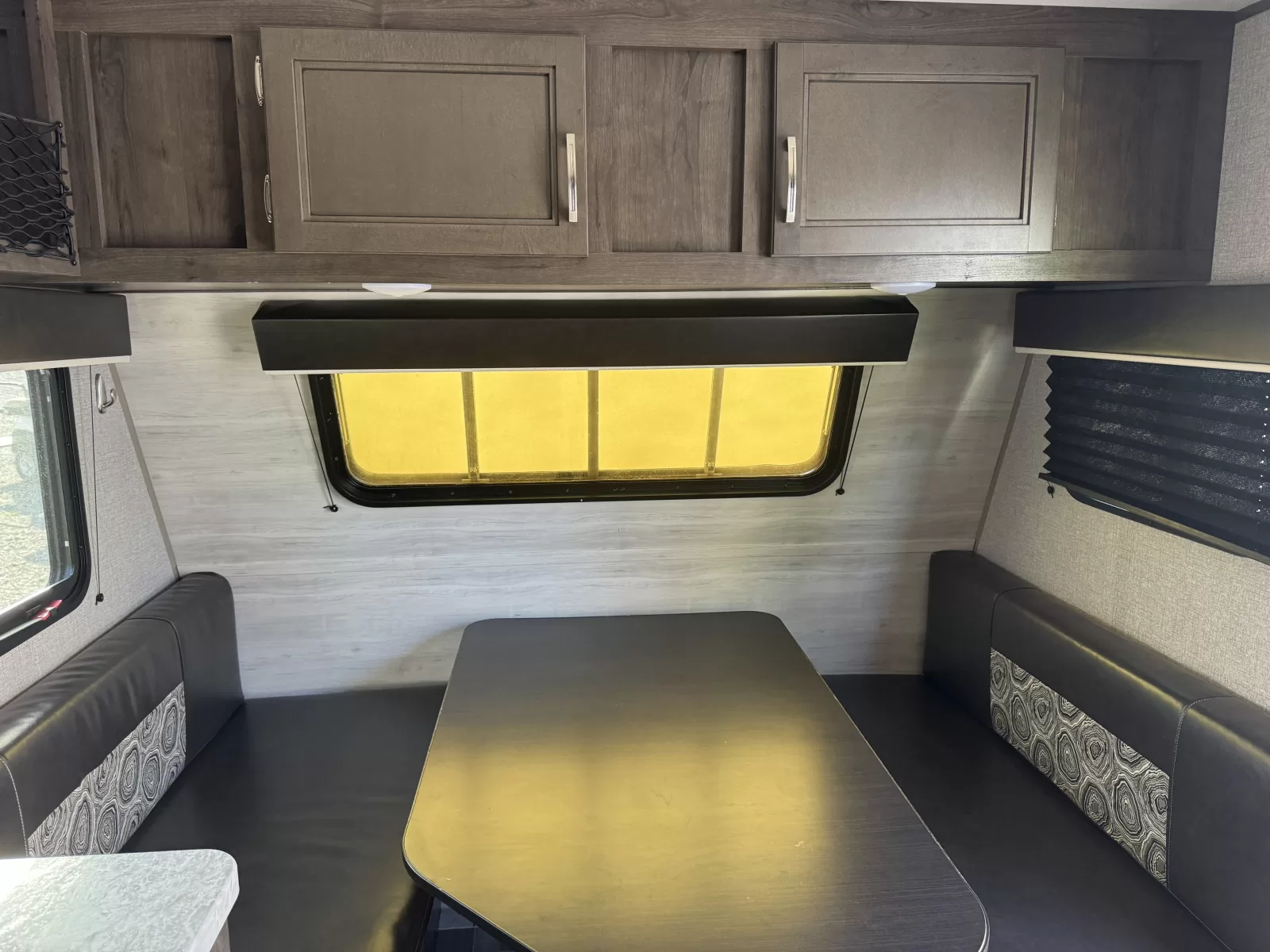 2021 Jayco Jay Flight SLX 7 travel trailer kitchen and dining area available at Bell Camper Sales in Bartlesville, Oklahoma