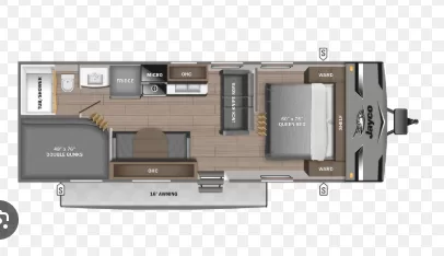 2021 Jayco Jay Flight SLX 7 travel trailer front exterior available at Bell Camper Sales in Bartlesville, Oklahoma