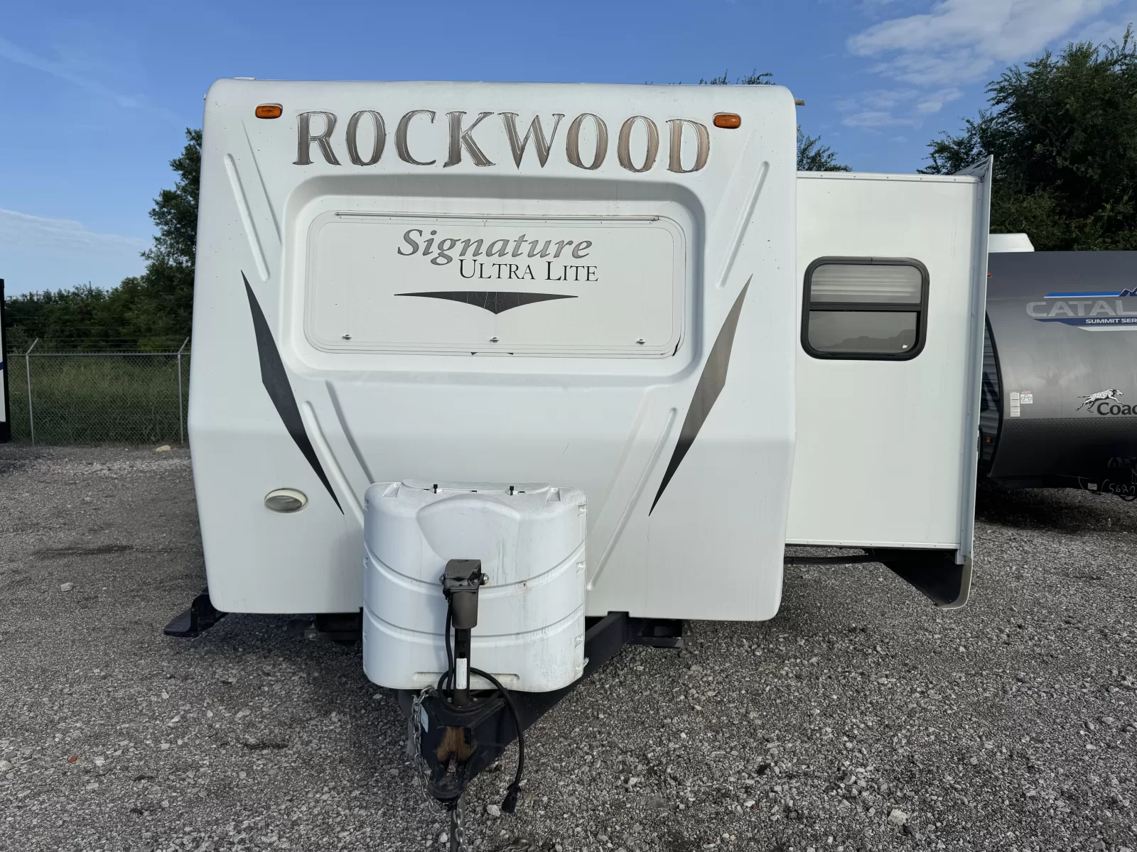 2012 Rockwood Signature Light 8319SS travel trailer exterior view available at Bell Camper Sales in Bartlesville, Oklahoma