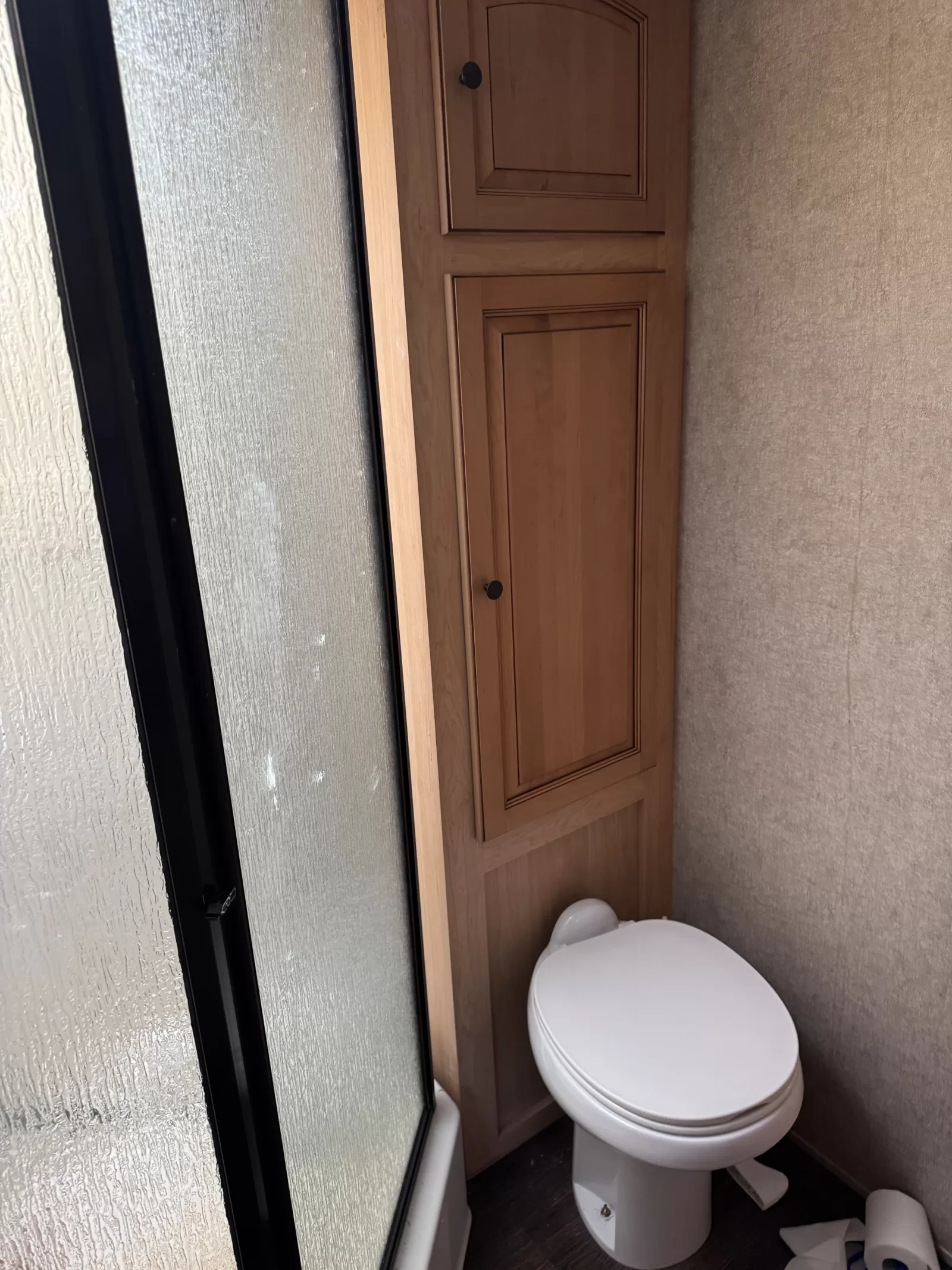 2012 Rockwood Signature Light 8319SS travel trailer bathroom available at Bell Camper Sales in Bartlesville, Oklahoma