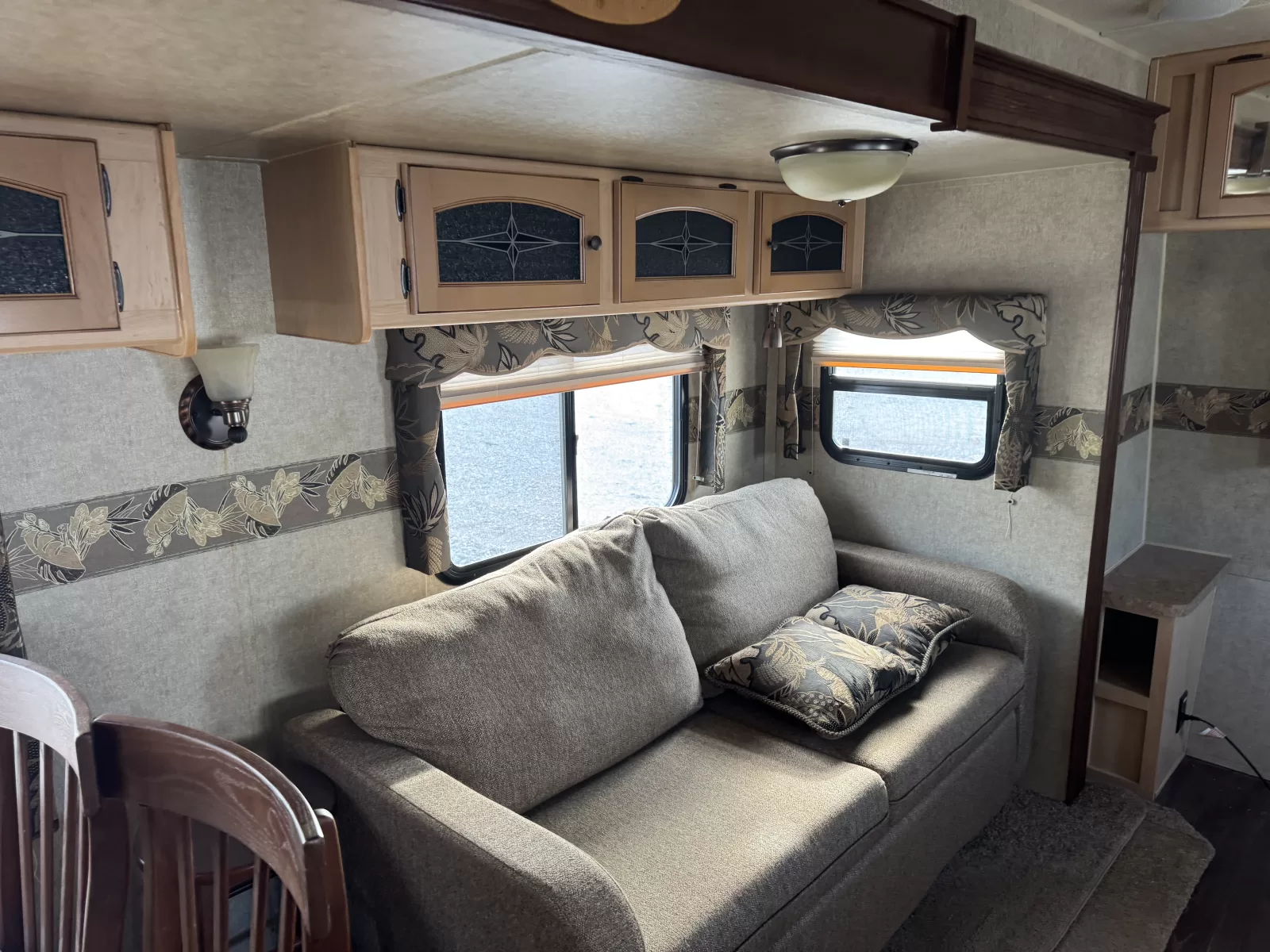2012 Rockwood Signature Light 8319SS travel trailer storage compartment available at Bell Camper Sales in Bartlesville, Oklahoma