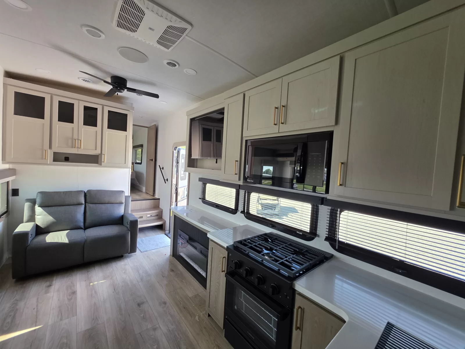 2027 Forest River R374DBH fifth wheel pass-through storage available at Bell Camper Sales in Bartlesville, Oklahoma