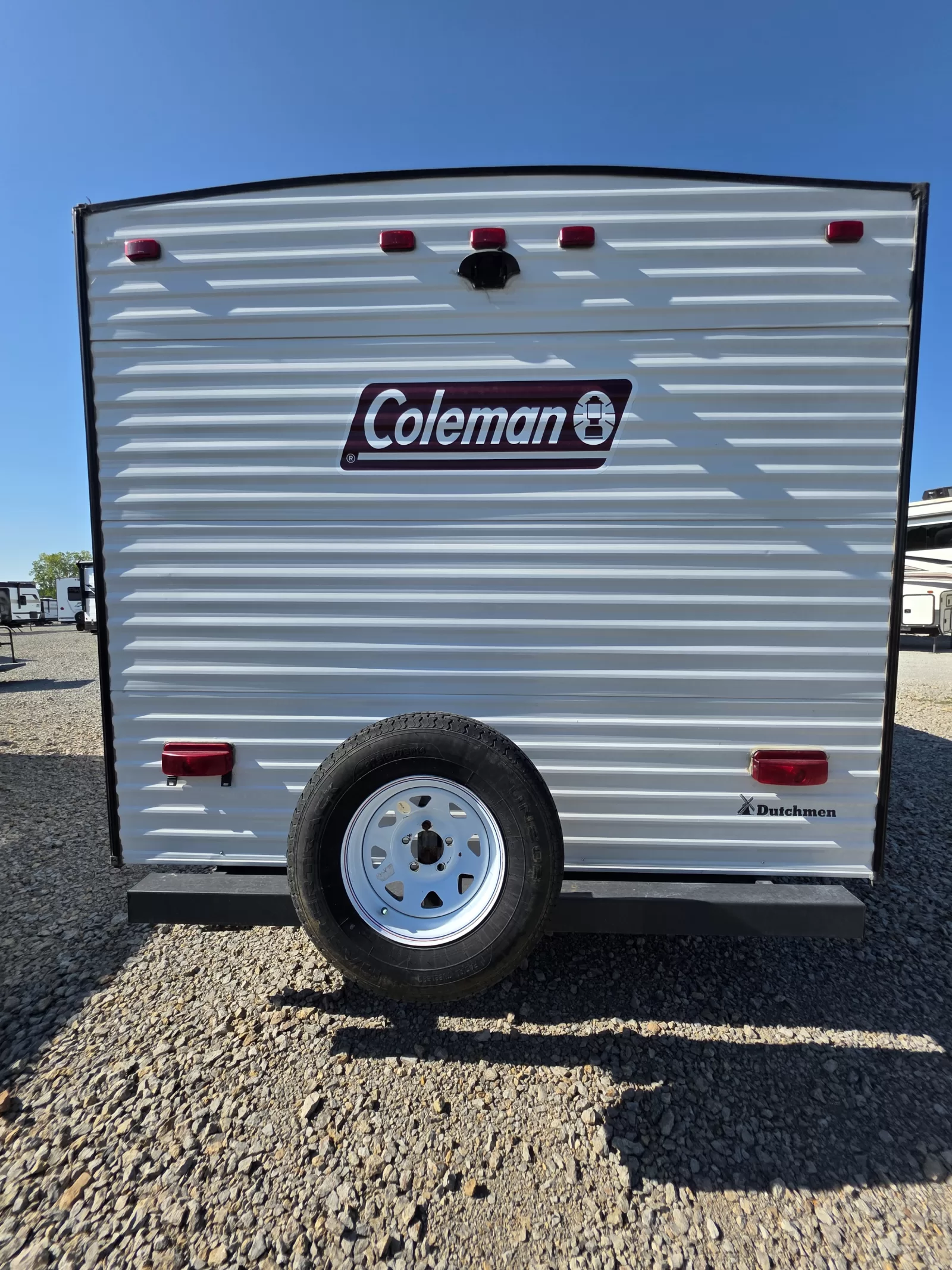 2022 Dutchmen 17B travel trailer exterior detail available at Bell Camper Sales in Bartlesville, Oklahoma