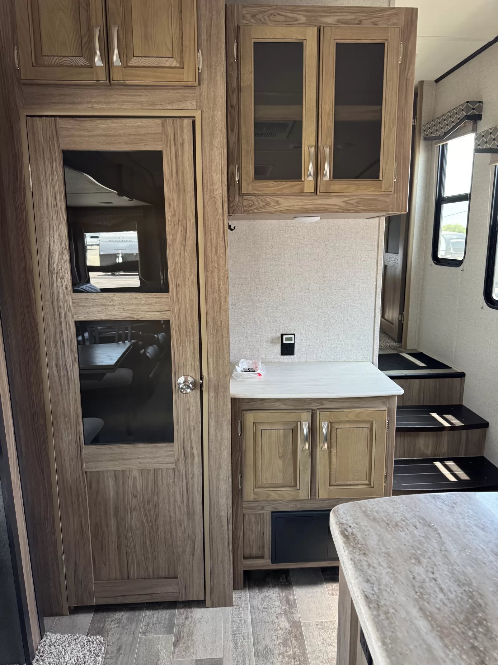 2018 Dutchmen Atlas 2952RLF fifth wheel storage compartment available at Bell Camper Sales in Bartlesville, Oklahoma