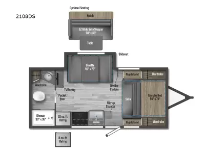 New 2026 Winnebago Micro Minnie 2108DS — photo 2