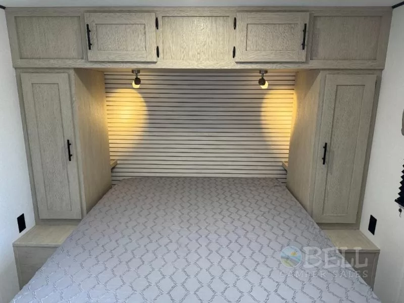 2025 Shasta 525BHS travel trailer outside kitchen detail view available at Bell Camper Sales in Bartlesville, Oklahoma