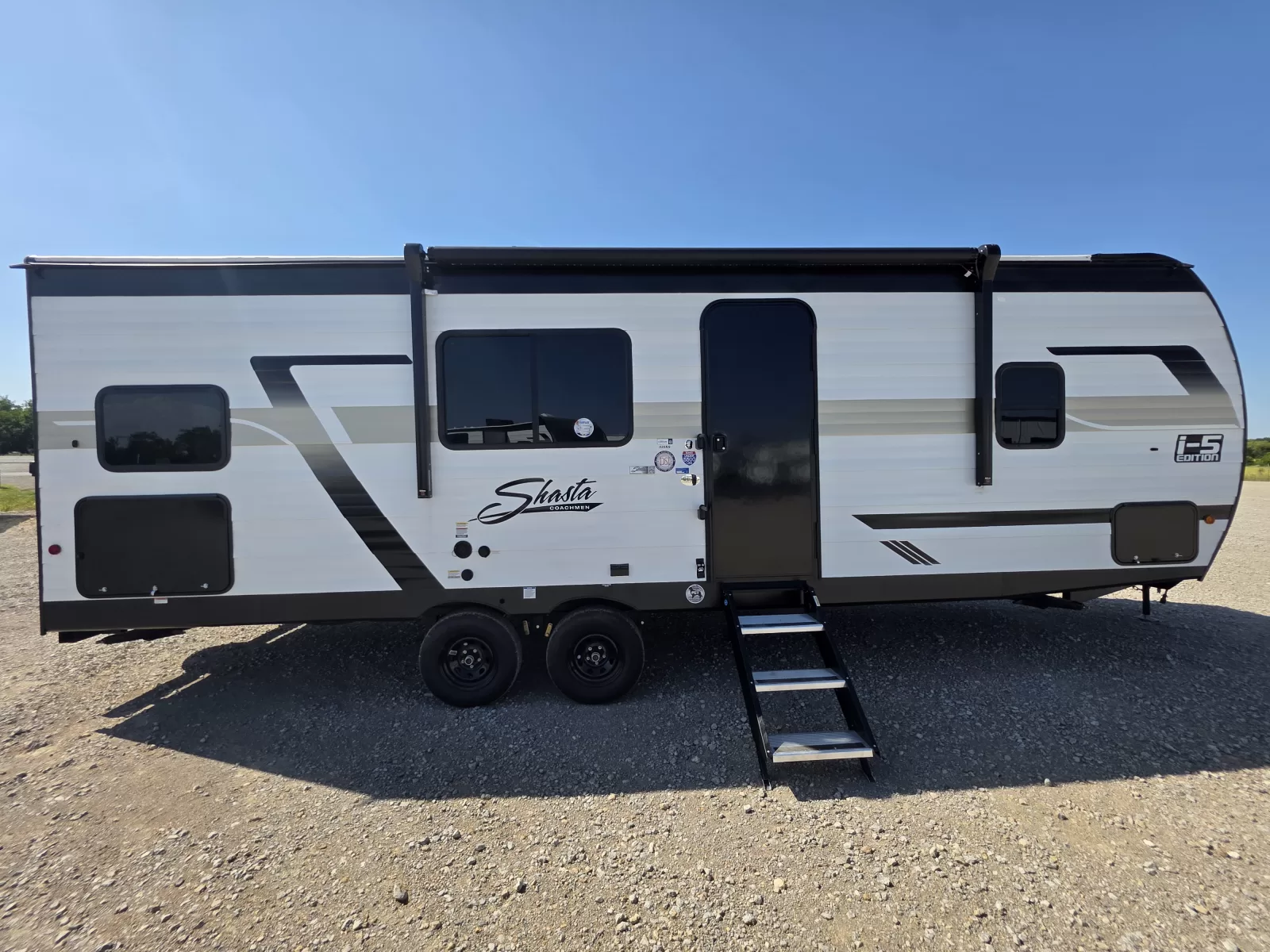 2027 Shasta Oasis 525RS B2 travel trailer storage compartment available at Bell Camper Sales in Bartlesville, Oklahoma