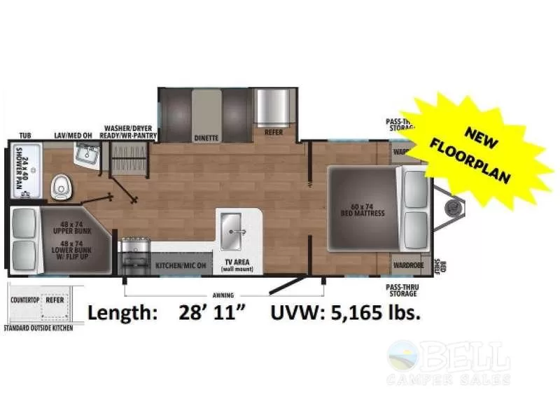 2025 Shasta 525BHS travel trailer interior available at Bell Camper Sales in Bartlesville, Oklahoma