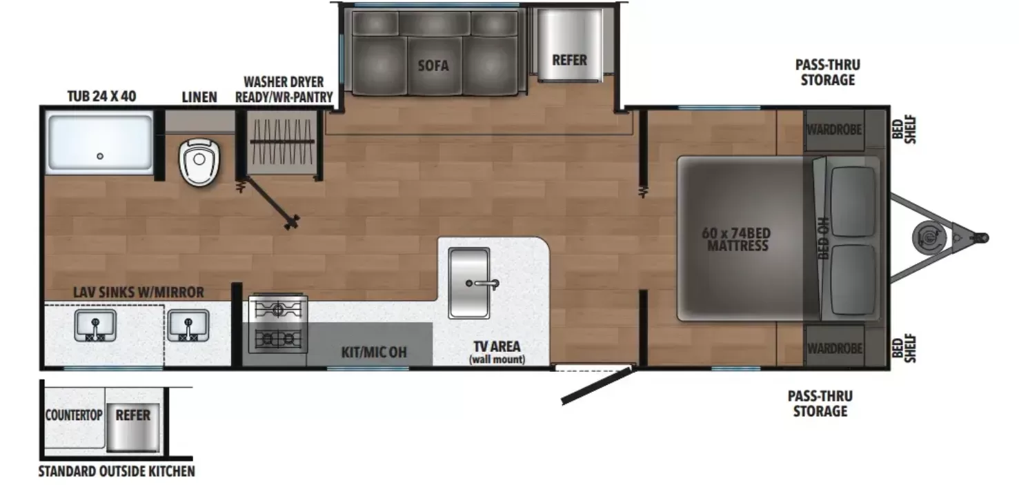 New 2027 Shasta Oasis 526RBS C1 floorplan