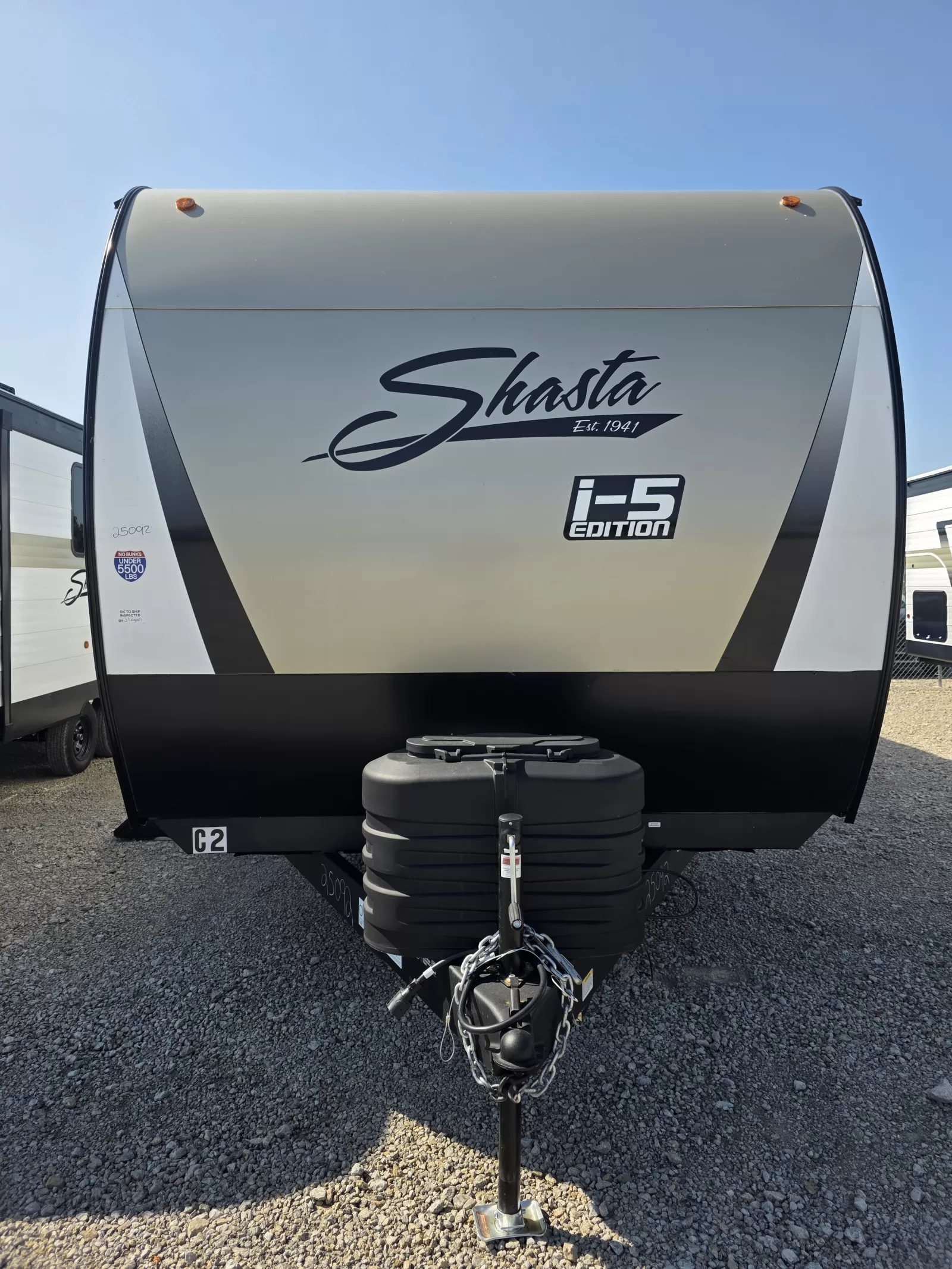 2027 Shasta Oasis 526RBS C1 travel trailer rear exterior available at Bell Camper Sales in Bartlesville, Oklahoma