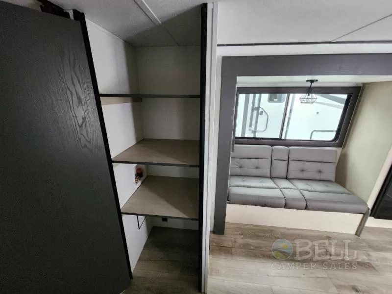 2025 Shasta 526RBS travel trailer kitchen and dining area available at Bell Camper Sales in Bartlesville, Oklahoma