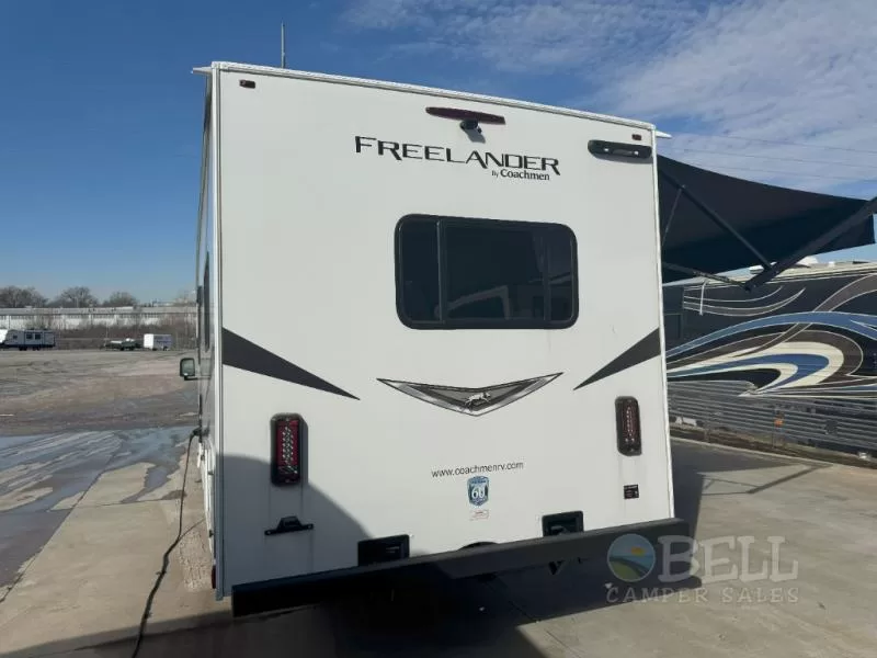 2024 Coachmen Freelander 27QB Class C motorhome rear exterior at Bell Camper Sales in Bartlesville, Oklahoma